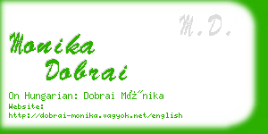 monika dobrai business card